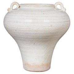 Poterie de lait en céramique blanche avec poignées