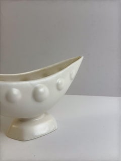 White Ceramic Modernist Mantle Vase by Shorter & Son, England, 1950s