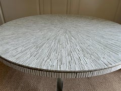 White Ceramic Mosaic Table, Germany, 70's, In The Style Of Lilienthal / Müller