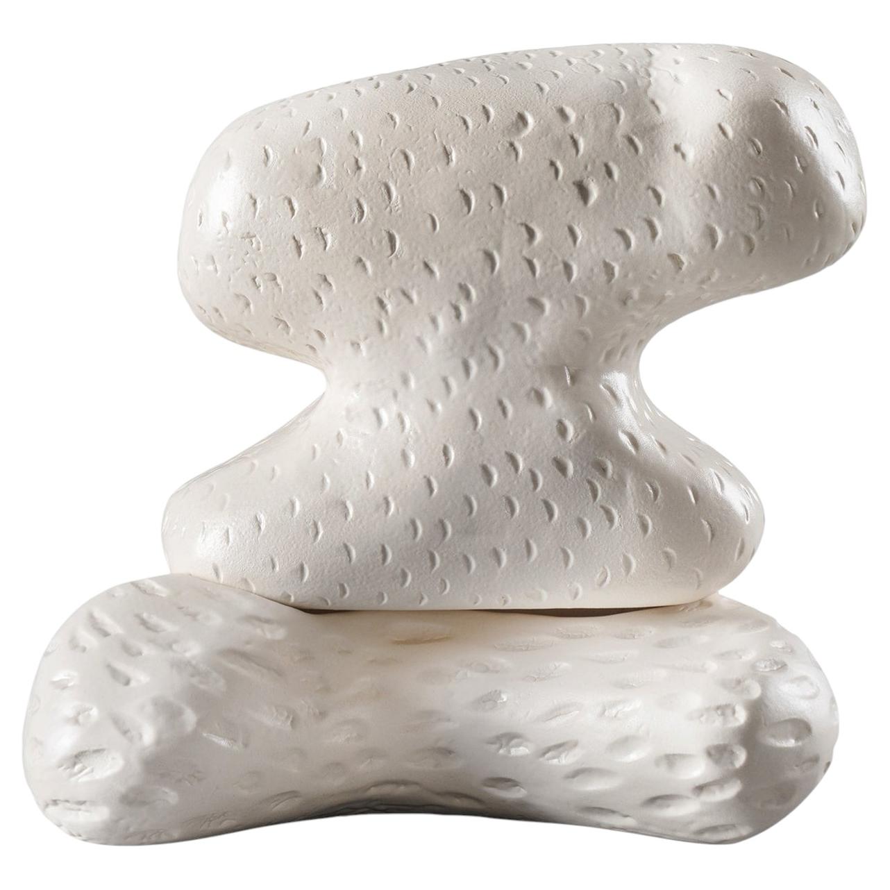 White Ceramic Organic Form Sculpture by Faye Toogood For Sale