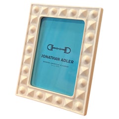 White Ceramic Picture Frame by Jonathan Adler - New in Box