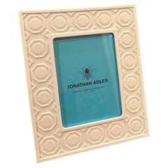 White Ceramic Picture Frame by Jonathan Adler - New in Box