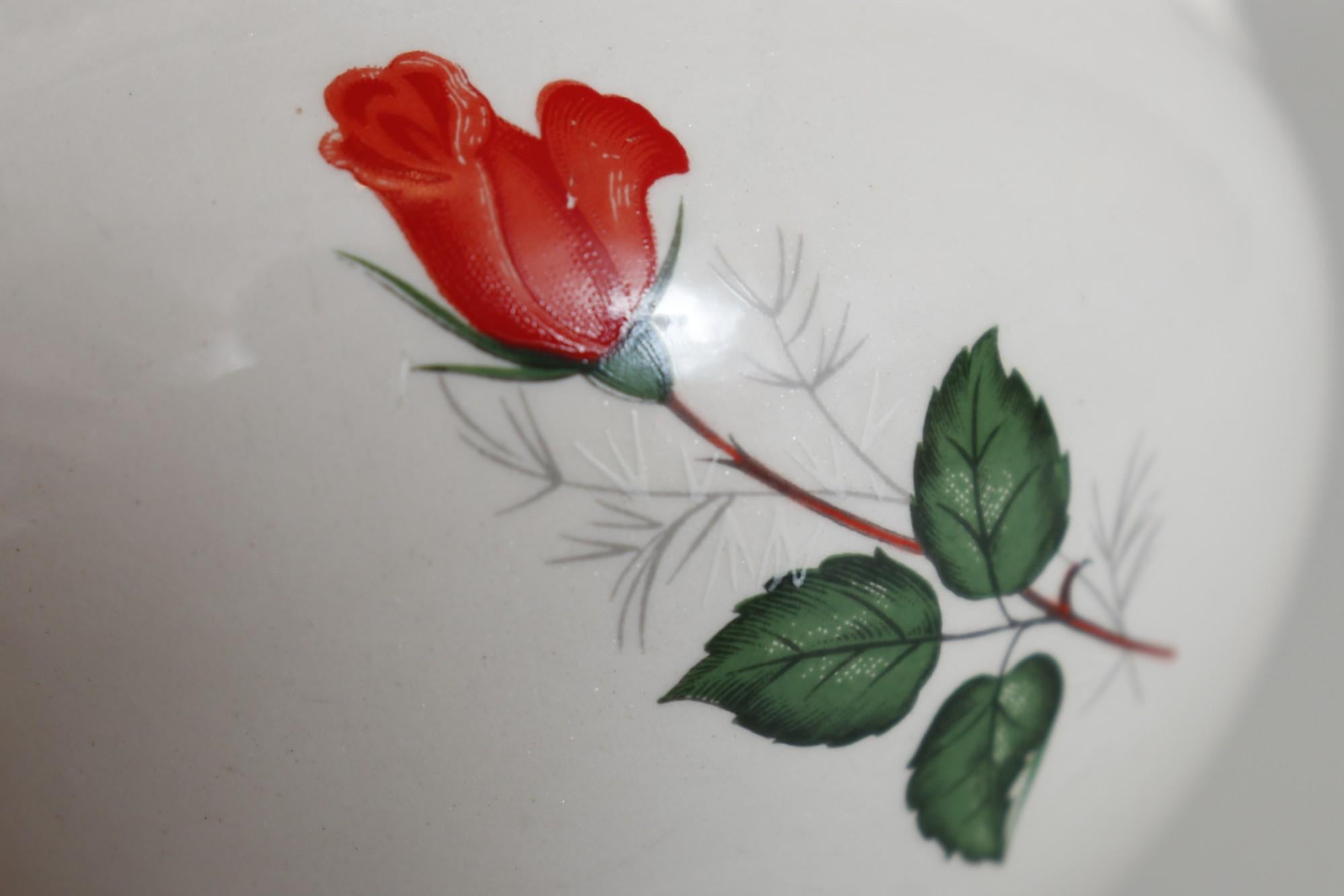 Céramique Pichet à roses en céramique blanche en vente