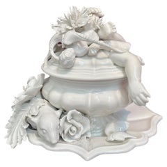 White Ceramic Sculpture by Renzi & Reale Glazed Earthenware Italy Contemporary