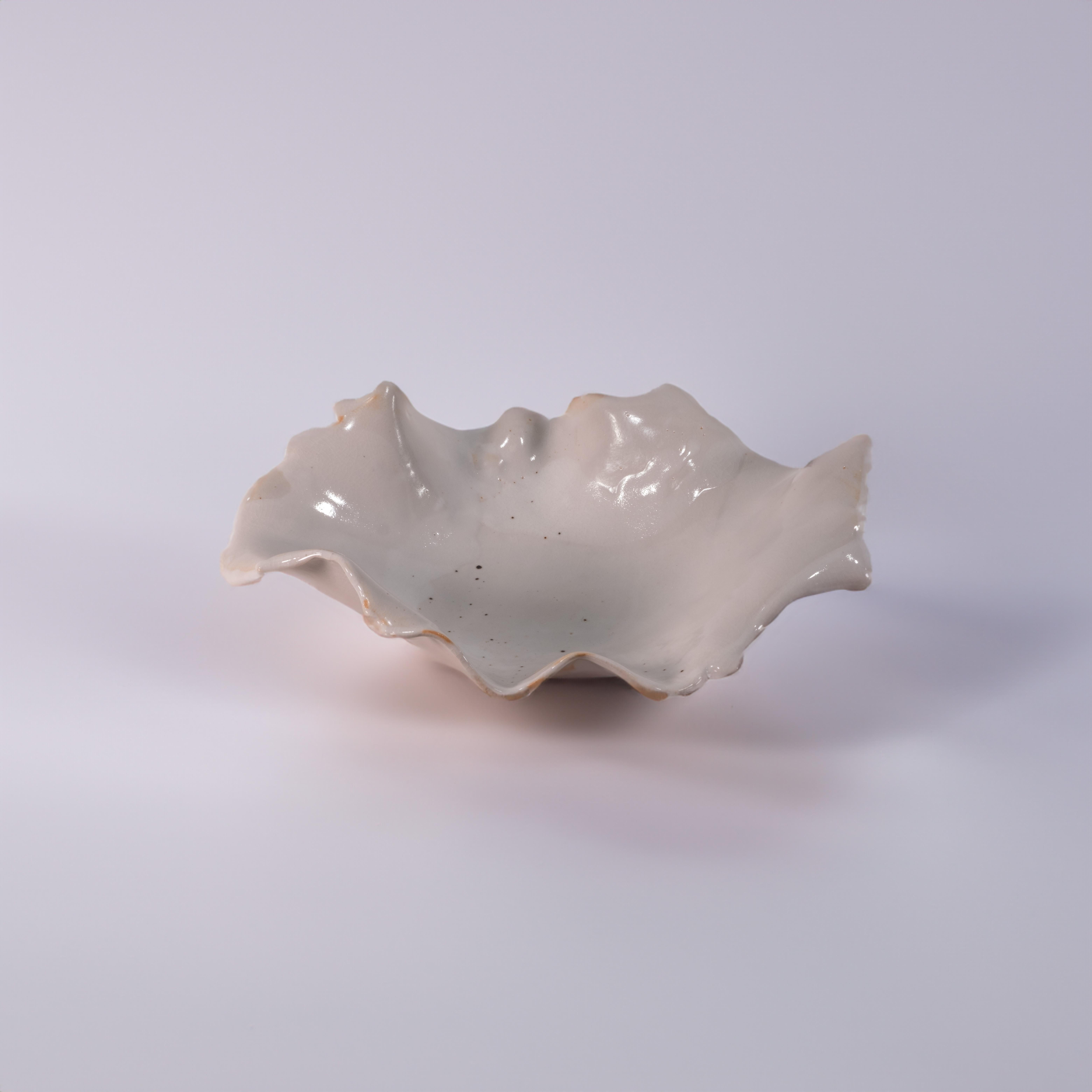 Modern White Ceramic Serving Bowl by Alex Muradian