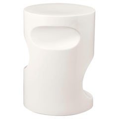 White Ceramic Stool Fétiche Baby by Hervé Langlais Available in Different Colors
