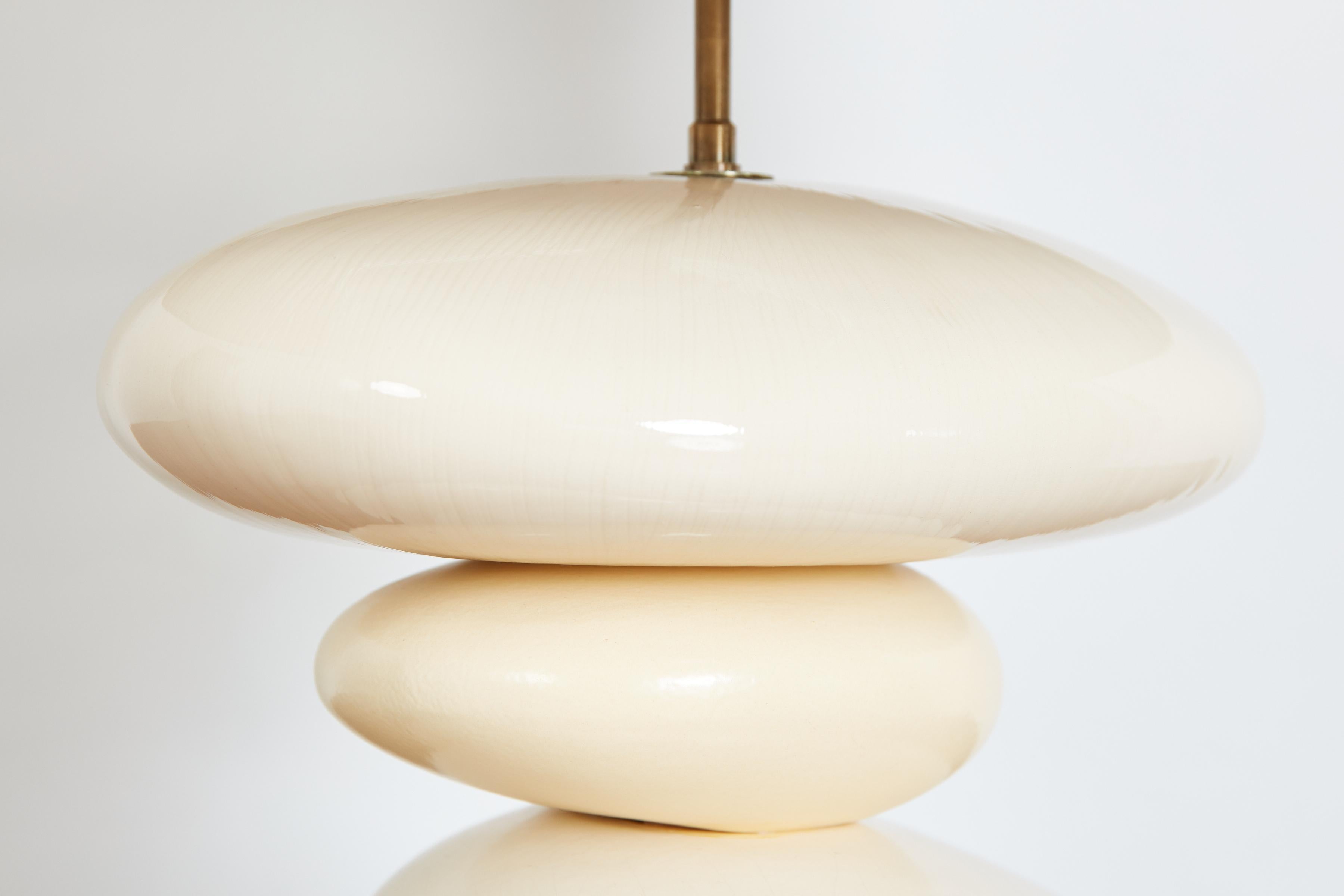 Weiße Keramik-Tischlampe  im Angebot 9