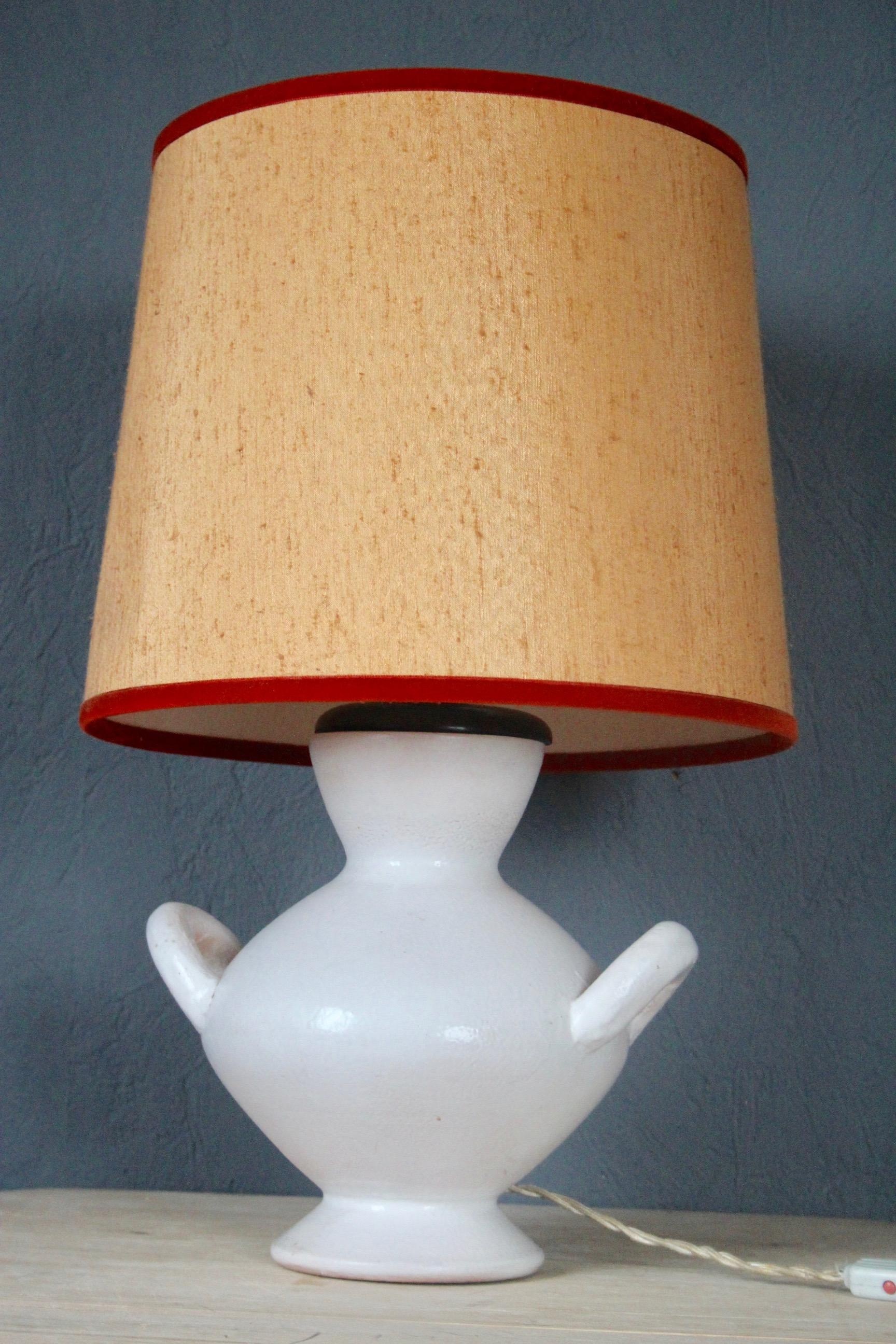 White Ceramic Table Lamp 2