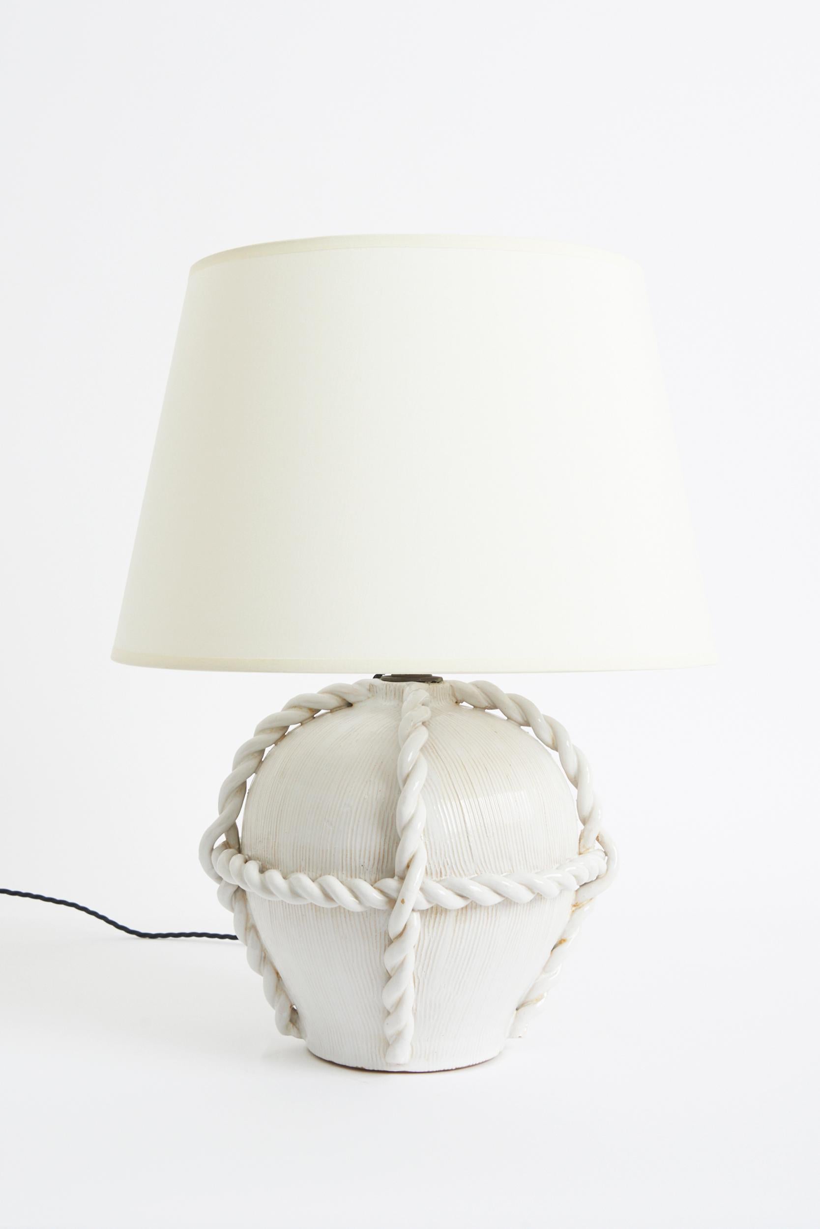 White Ceramic Table Lamp 1