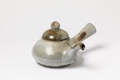 White Ceramic Tea Set by David Louveau La Borne Stoneware Handmade Pottery