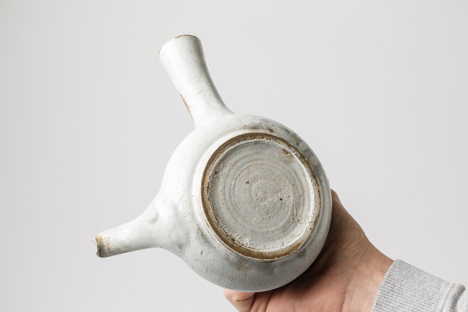 XXIe siècle et contemporain Service à thé en céramique blanche de David Louveau La Borne Stoneware, poterie artisanale en vente