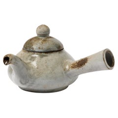 Service à thé en céramique blanche de David Louveau La Borne Stoneware, poterie artisanale