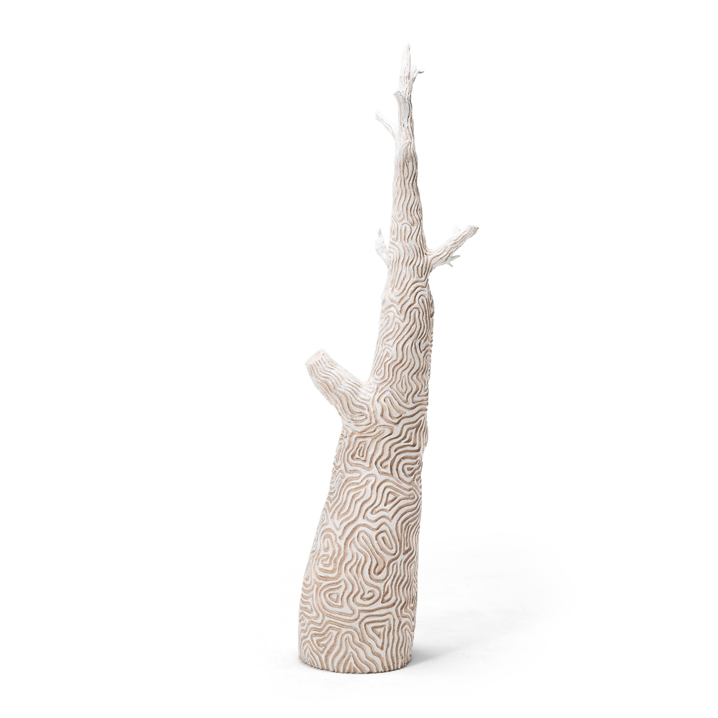 white tree sculpture