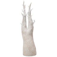 White Ceramic Tree Sculpture