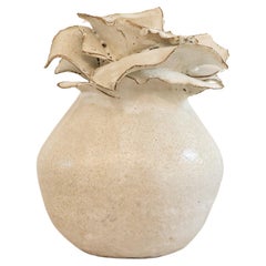 vase en céramique blanche BLUME