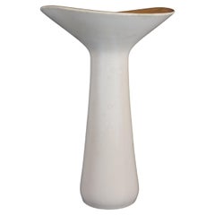 Jarrón de cerámica blanca - Carl-Harry Stålhane - Rörstrand Midcentury Modern
