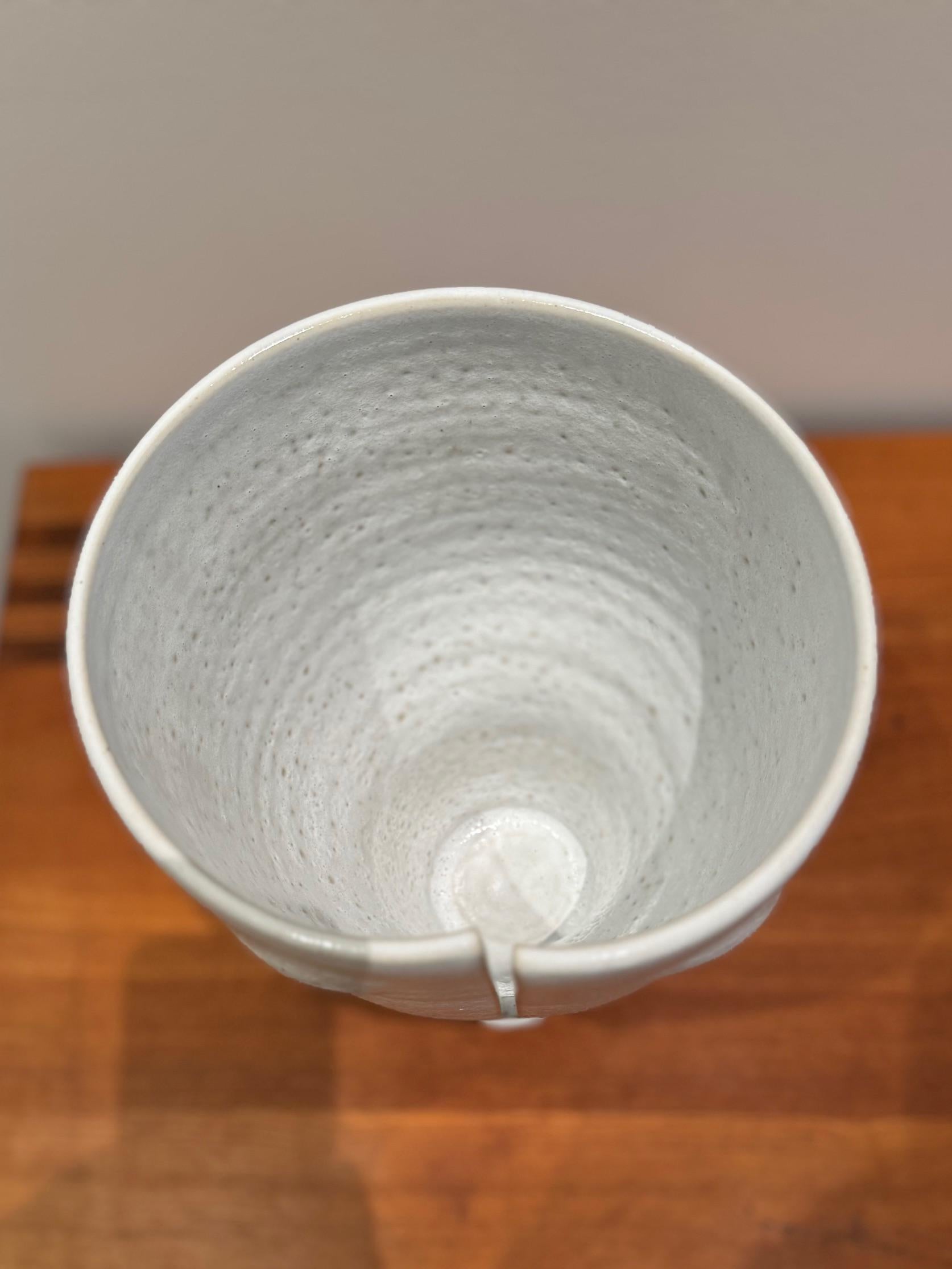 Vase en céramique blanche 