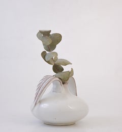 White Ceramic Vase with handles - Upsala Ekeby, Sweden, 1930s