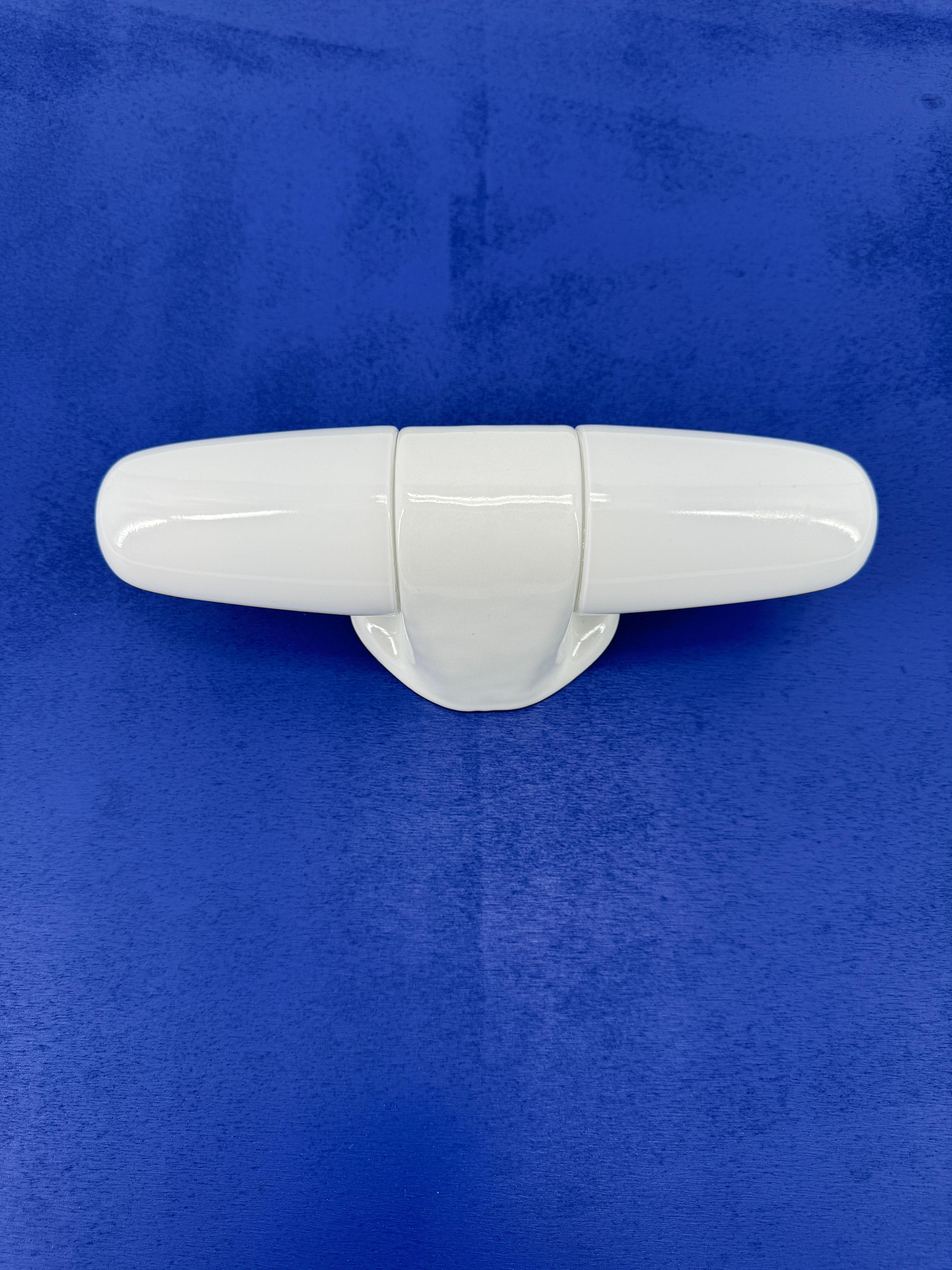 Lampe murale en céramique blanche par Wilhelm Wagenfeld pour Lindner des années 1950 en vente 9