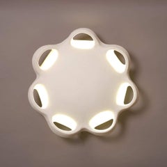 White Ceramic wall lamp, Model HOKA Kseniya Kravtsova 2023