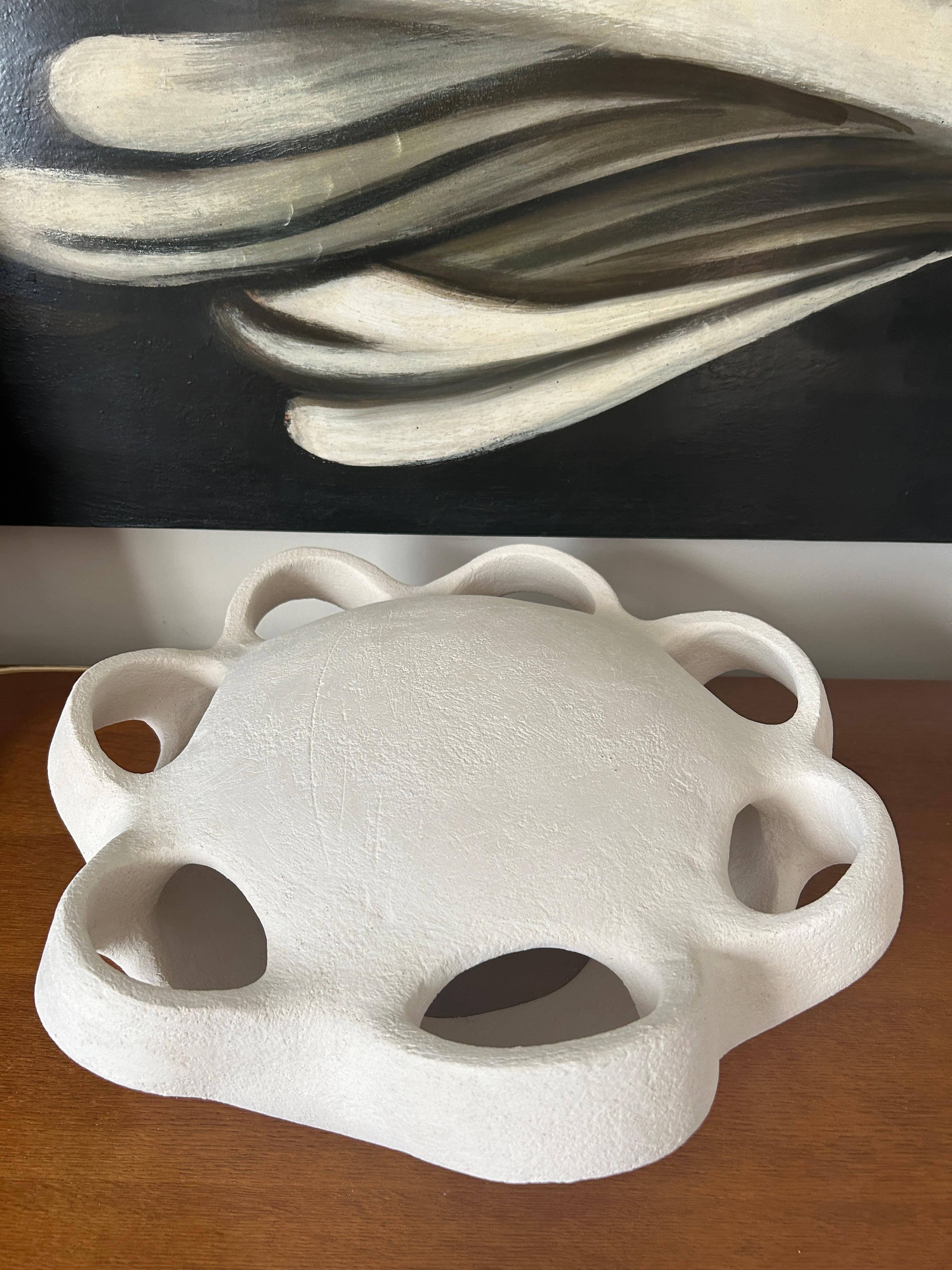 Modern White Ceramic wall lamp, Model HOKA Kseniya Kravtsova 2023 For Sale