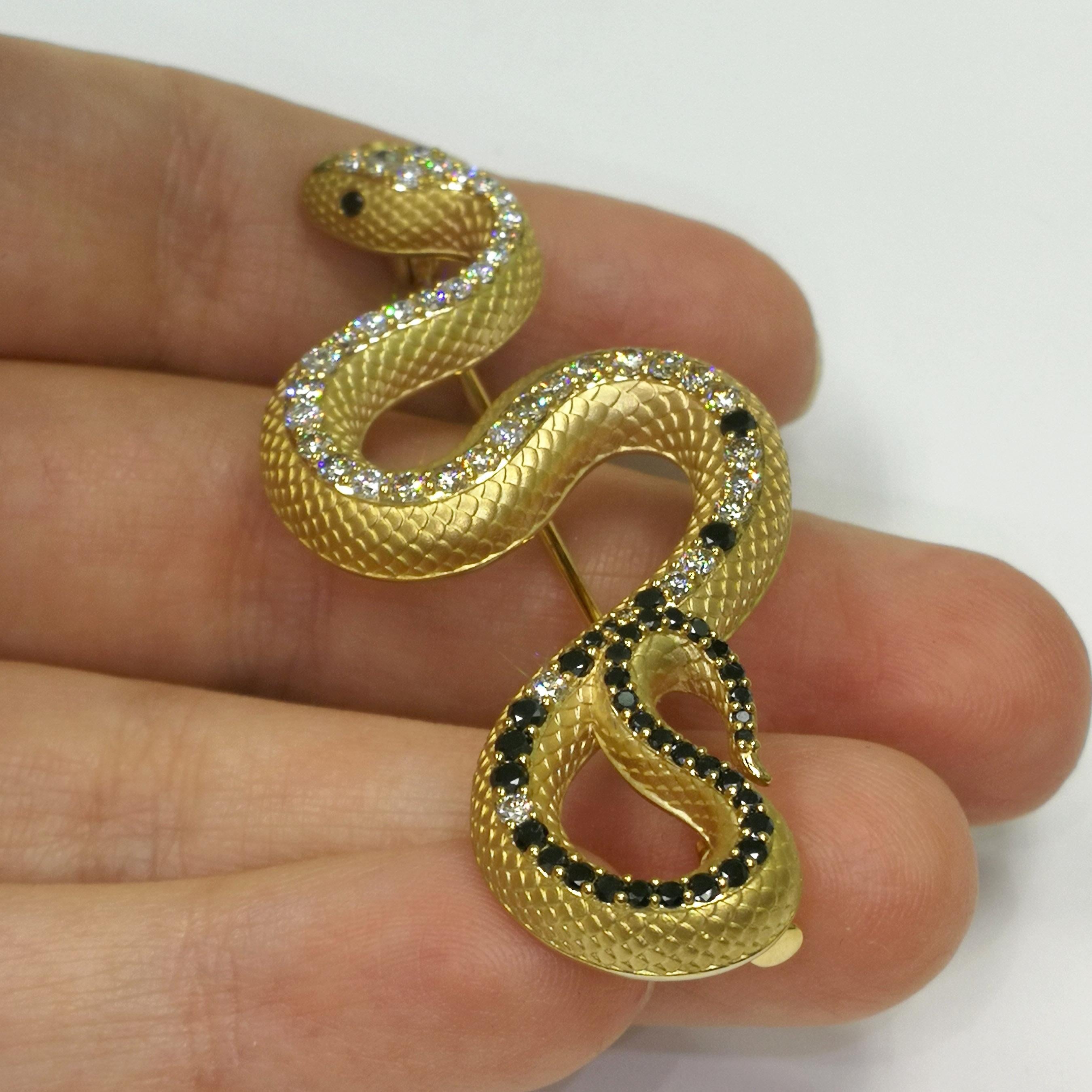 black snake yellow diamonds