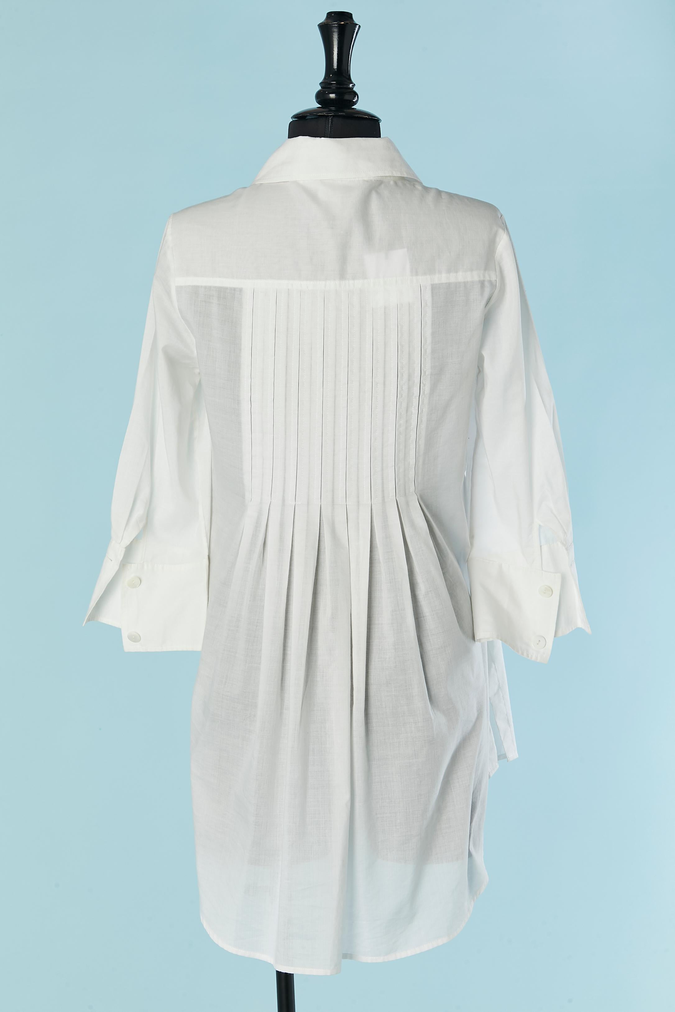 White chemise dress Diane Von Furstenberg New with tag In New Condition For Sale In Saint-Ouen-Sur-Seine, FR