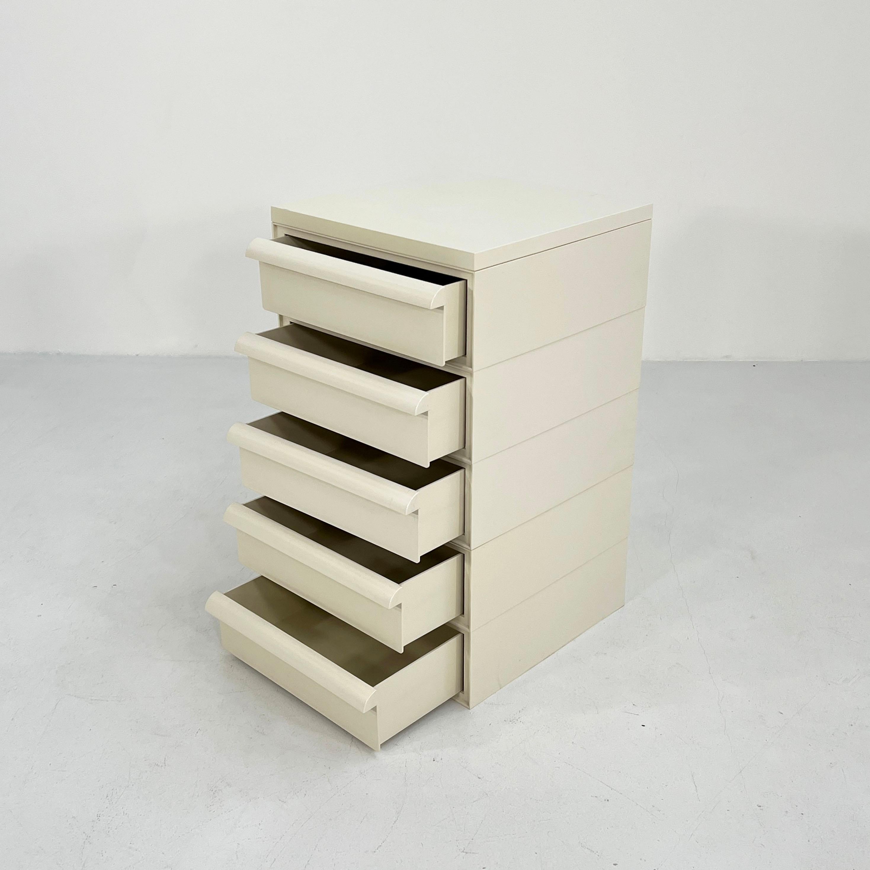 White Chest of Drawers Model “4601” by Simon Fussell for Kartell, 1970s 2