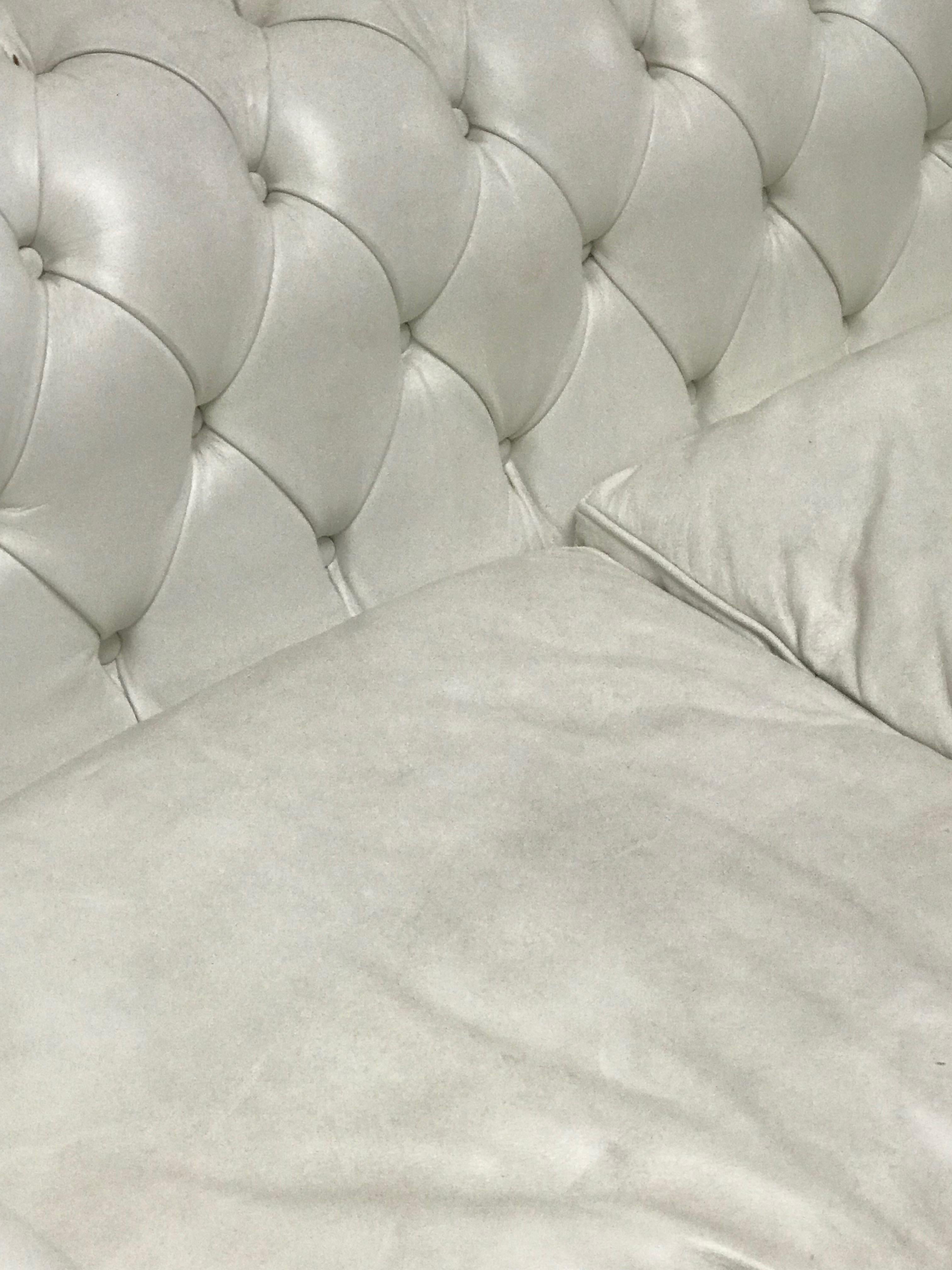 Polished White Chesterfield, 1960