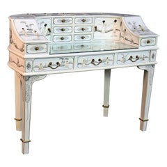 White Chinoiserie Carlton House Desk