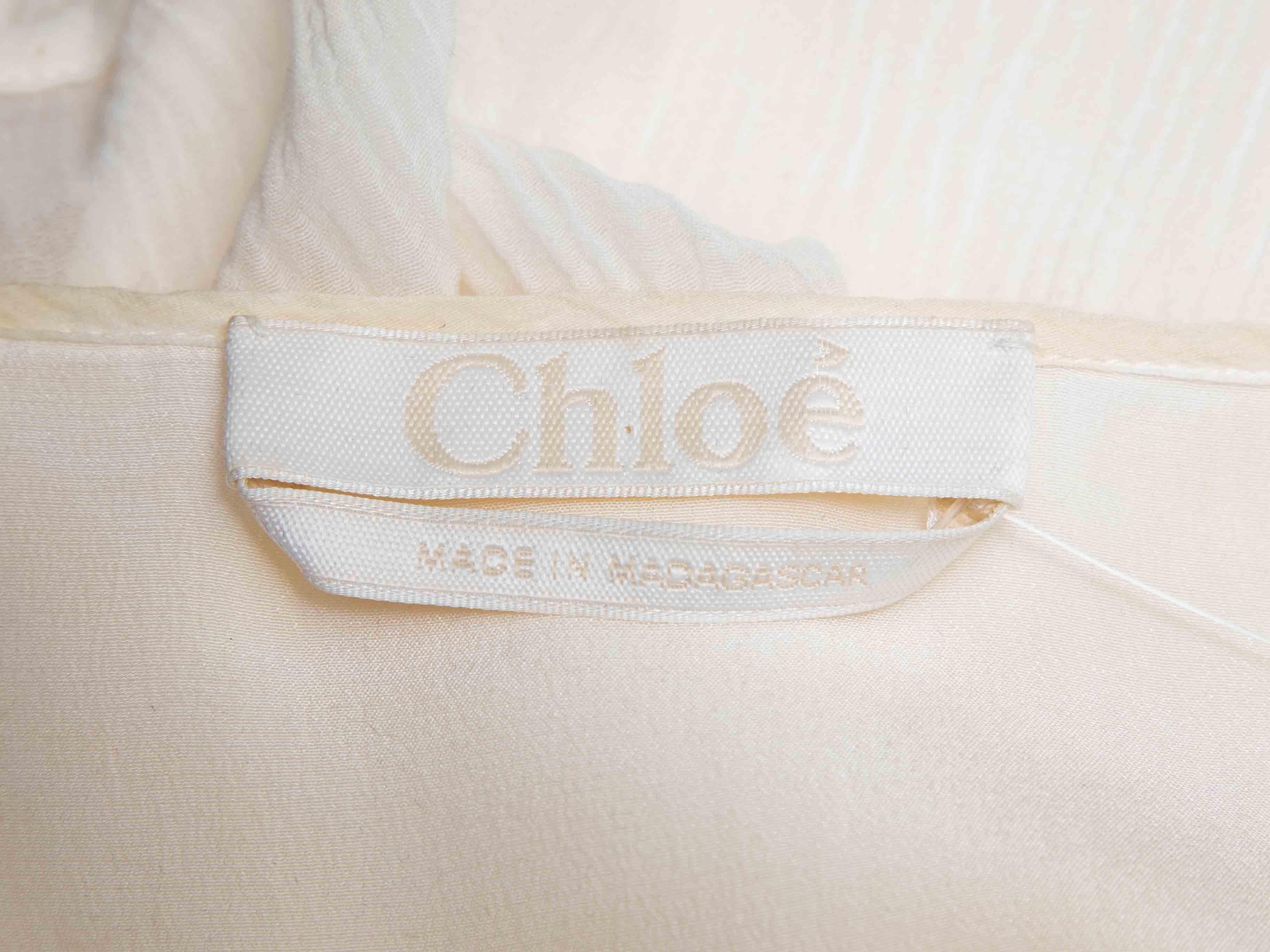 Robe à manches longues en coton et soie de Whiting Taille FR 44 Pour femmes en vente