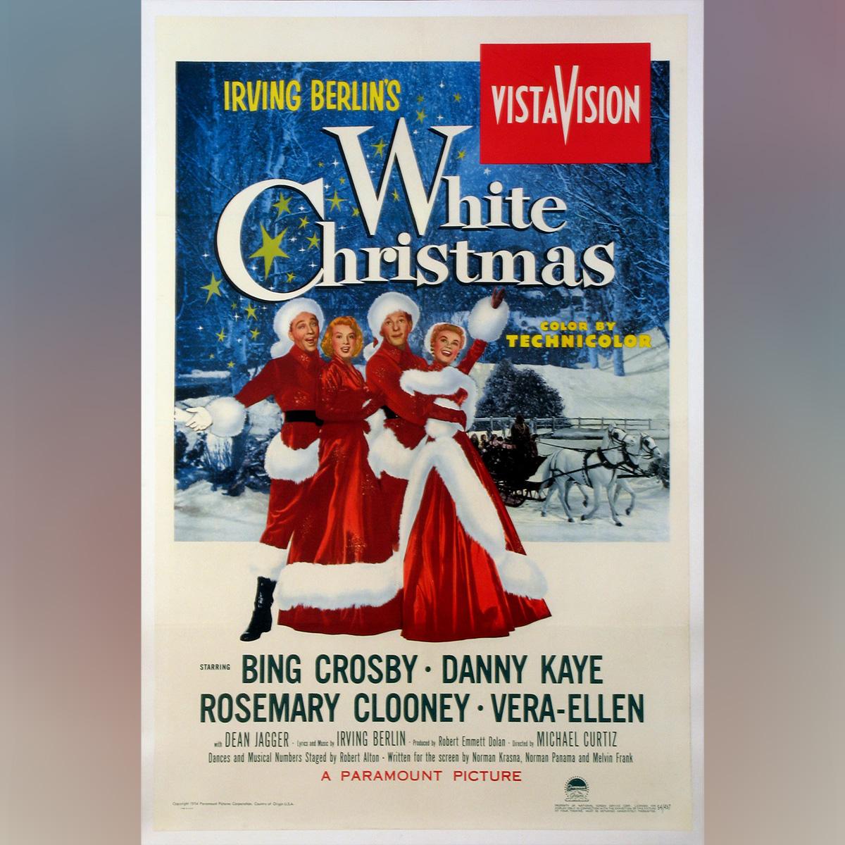 American 'White Christmas' 1954 Poster For Sale