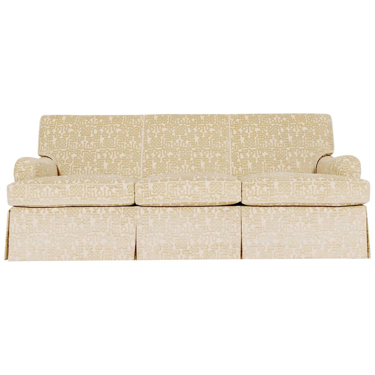 Opaque Real mustard White Classic Cloth English Arm Sofa For Sale at 1stDibs | english sofa  design, white cloth sofa, sofas cloth