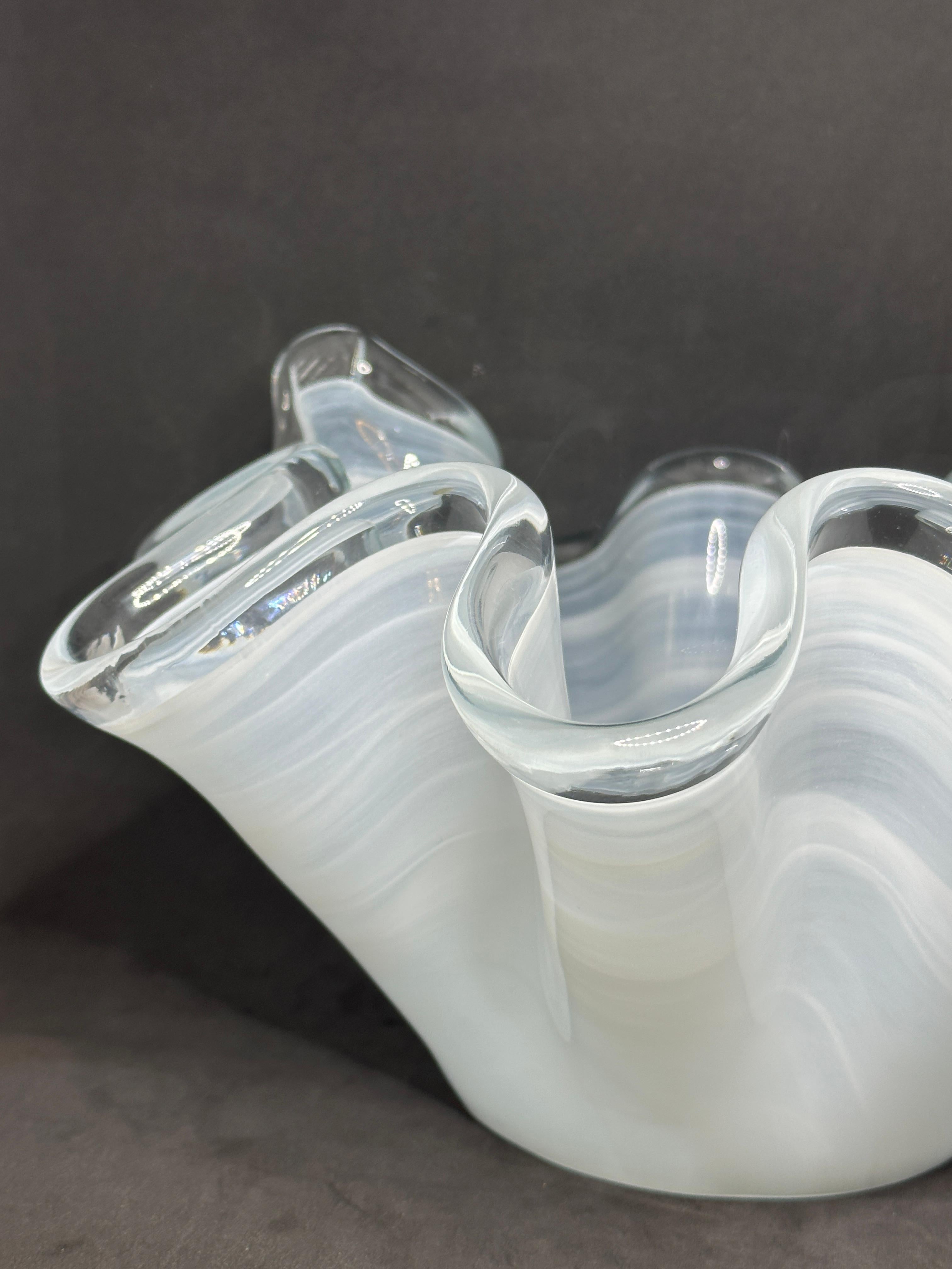 white murano glass bowl