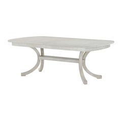 White Coastal Dining Table