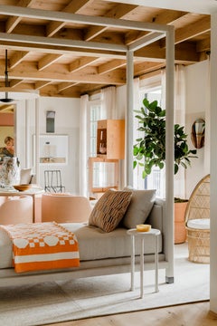 Cocktail Tables Bianco Coppia di tavolini nidificanti Modernamente Minimalista Rotonda Intonacata Steele