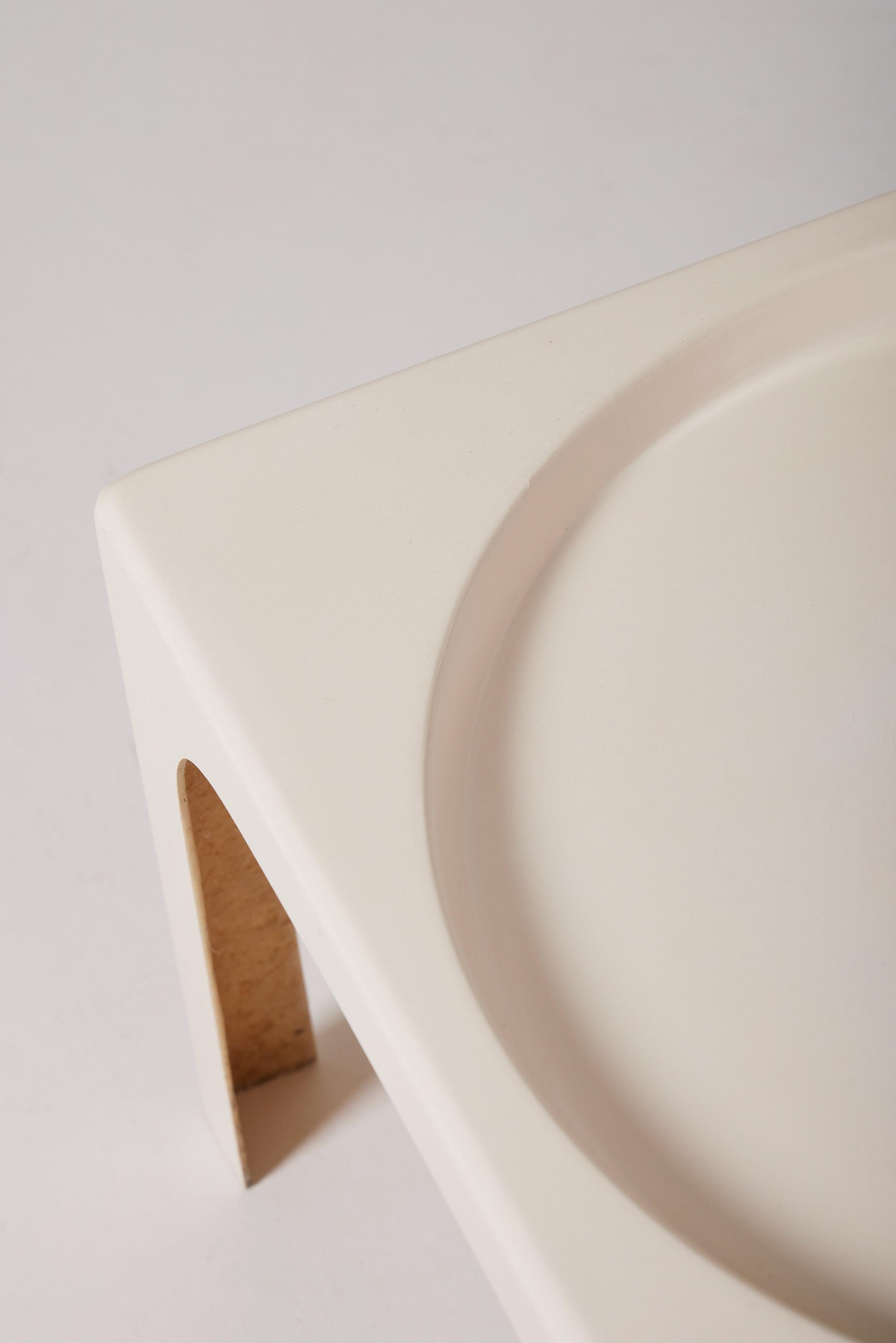 White coffee table by Marc Berthier 2