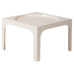 White coffee table by Marc Berthier