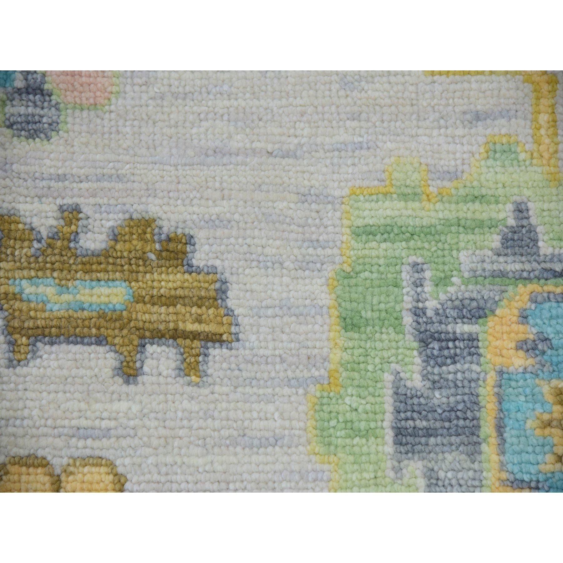 Laine Tapis XL en laine nouée à la main 12'2