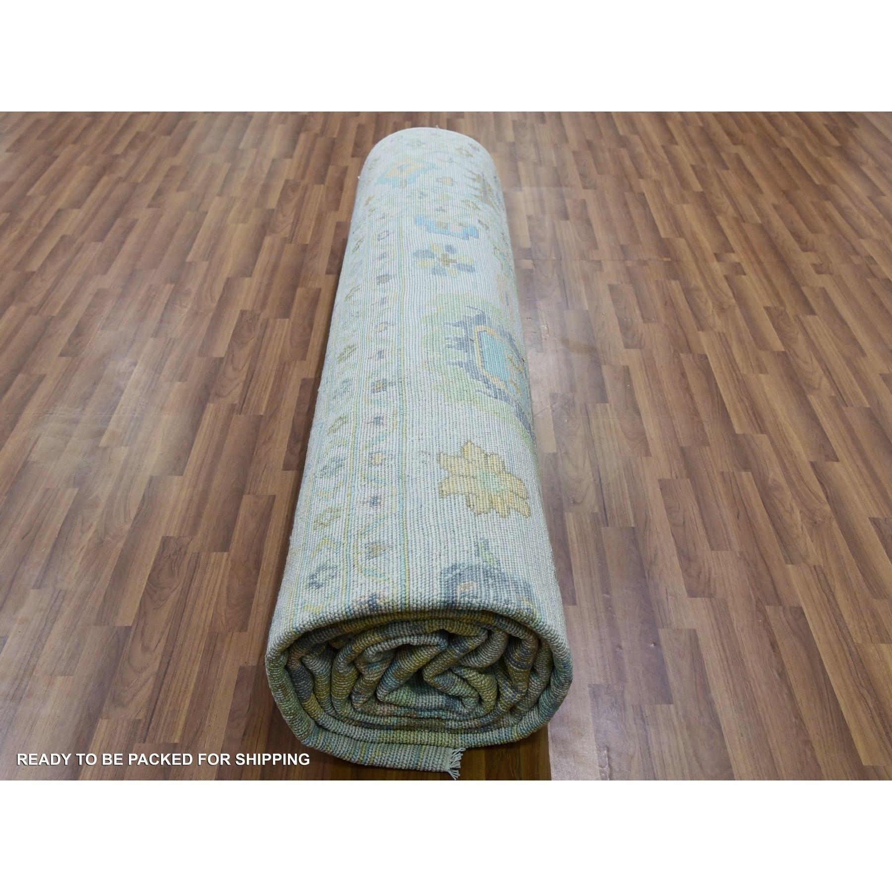 Tapis XL en laine nouée à la main 12'2