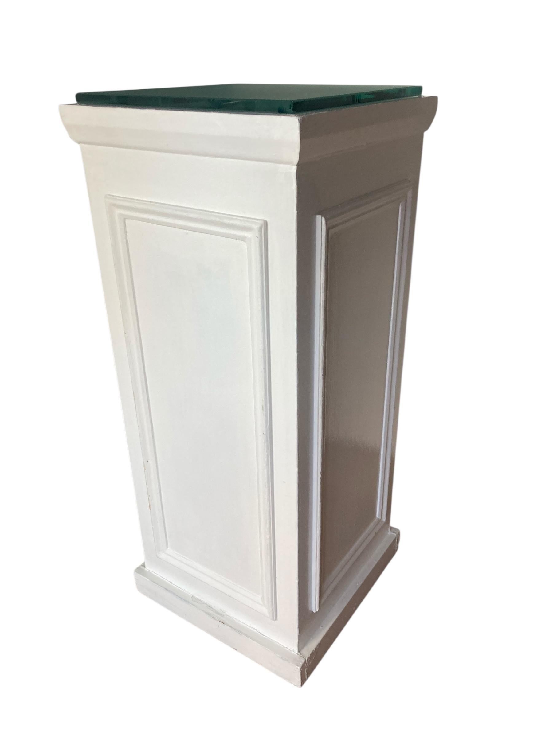 White Column Plynth, plant, urn or bust stand. Event furniture For Sale 1