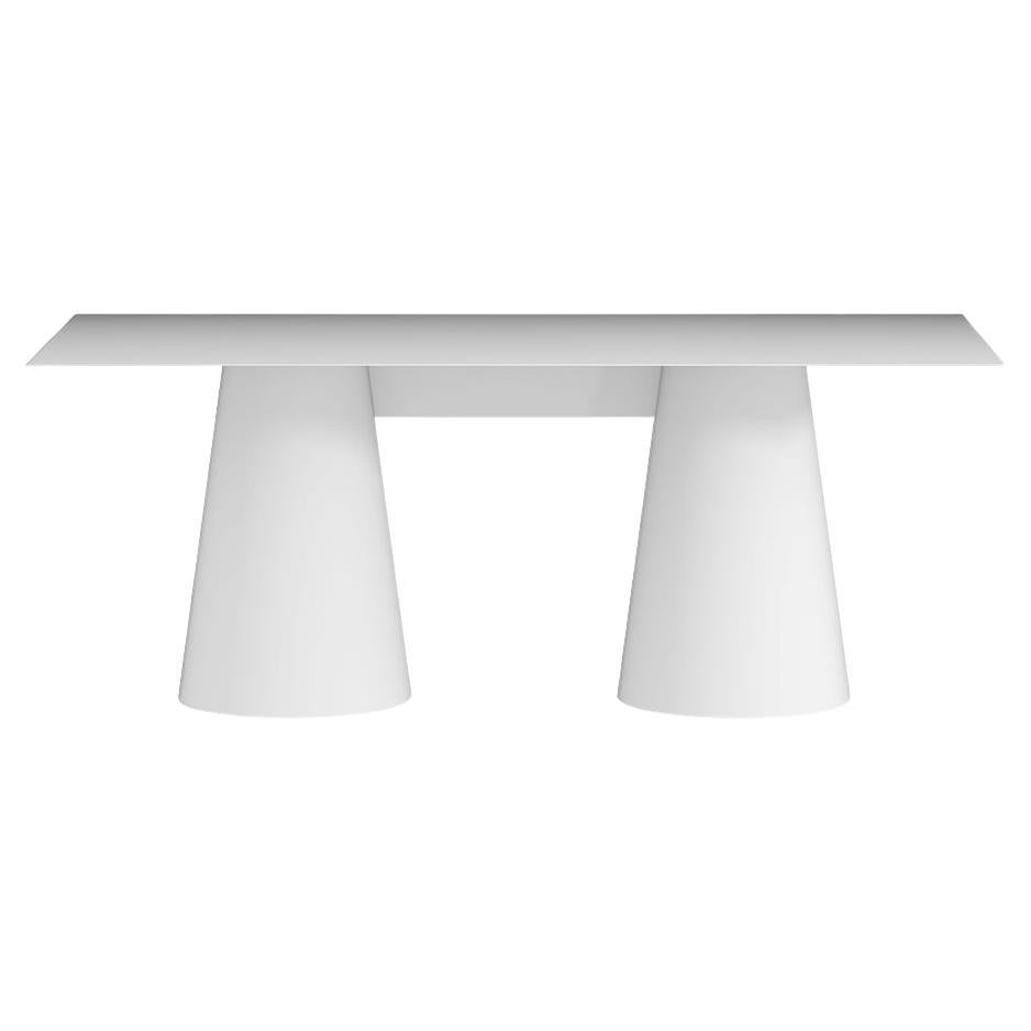 White Conic Dining Table For Sale