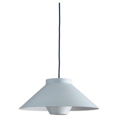 White Conical Pendant with Anti-Glare System, 1970s