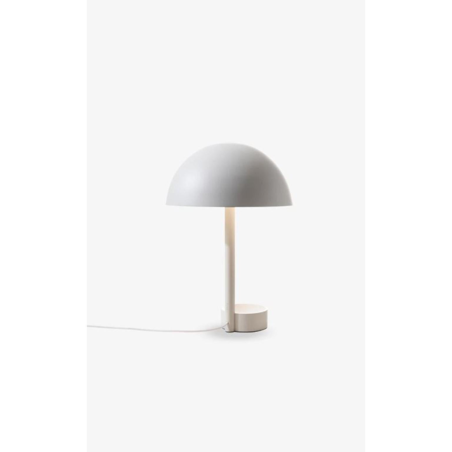 Post-Modern White Copa Table Lamp by Wentz For Sale