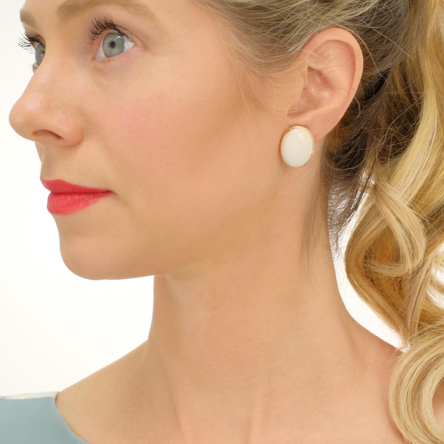 White Coral Earrings by Gump's of San Francisco 4