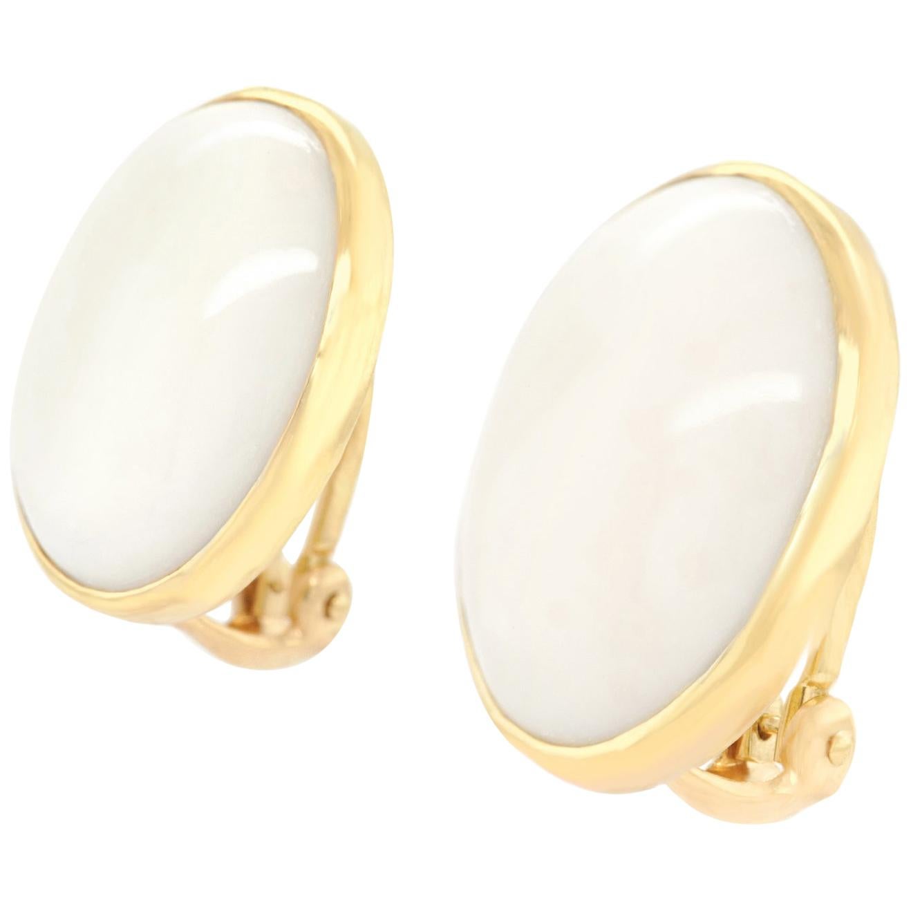 White Coral Earrings by Gump's of San Francisco