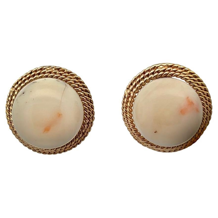 White Coral Earrings