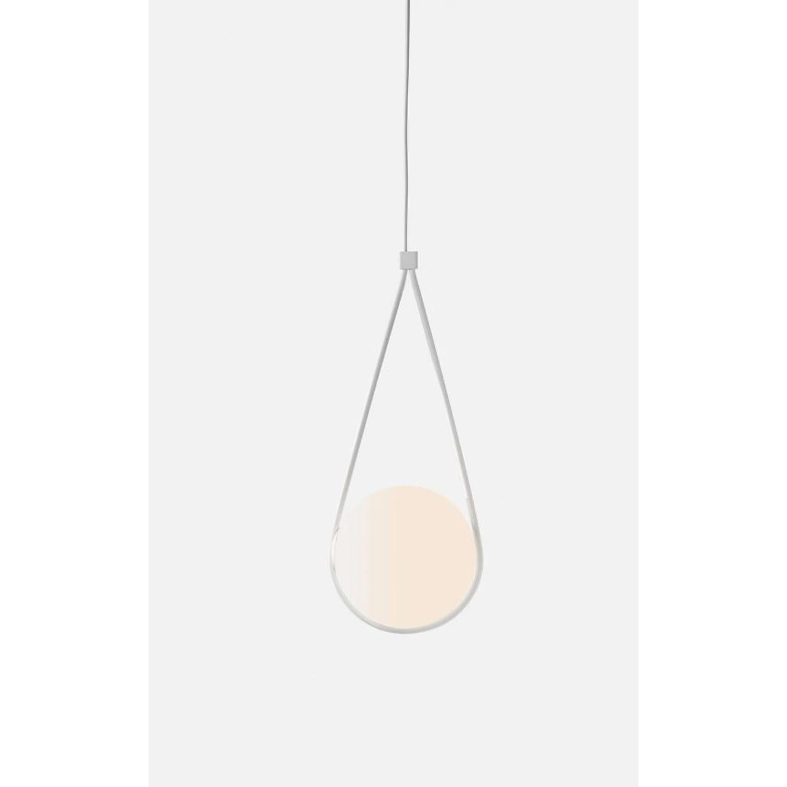 Post-Modern White Corda Pendant Lamp by Wentz For Sale