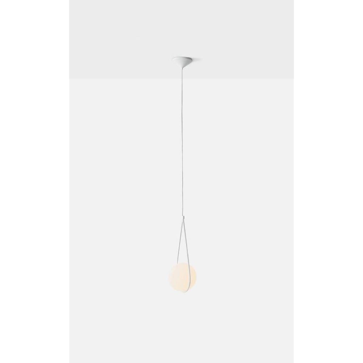 White Corda Pendant Lamp by Wentz In New Condition For Sale In Geneve, CH