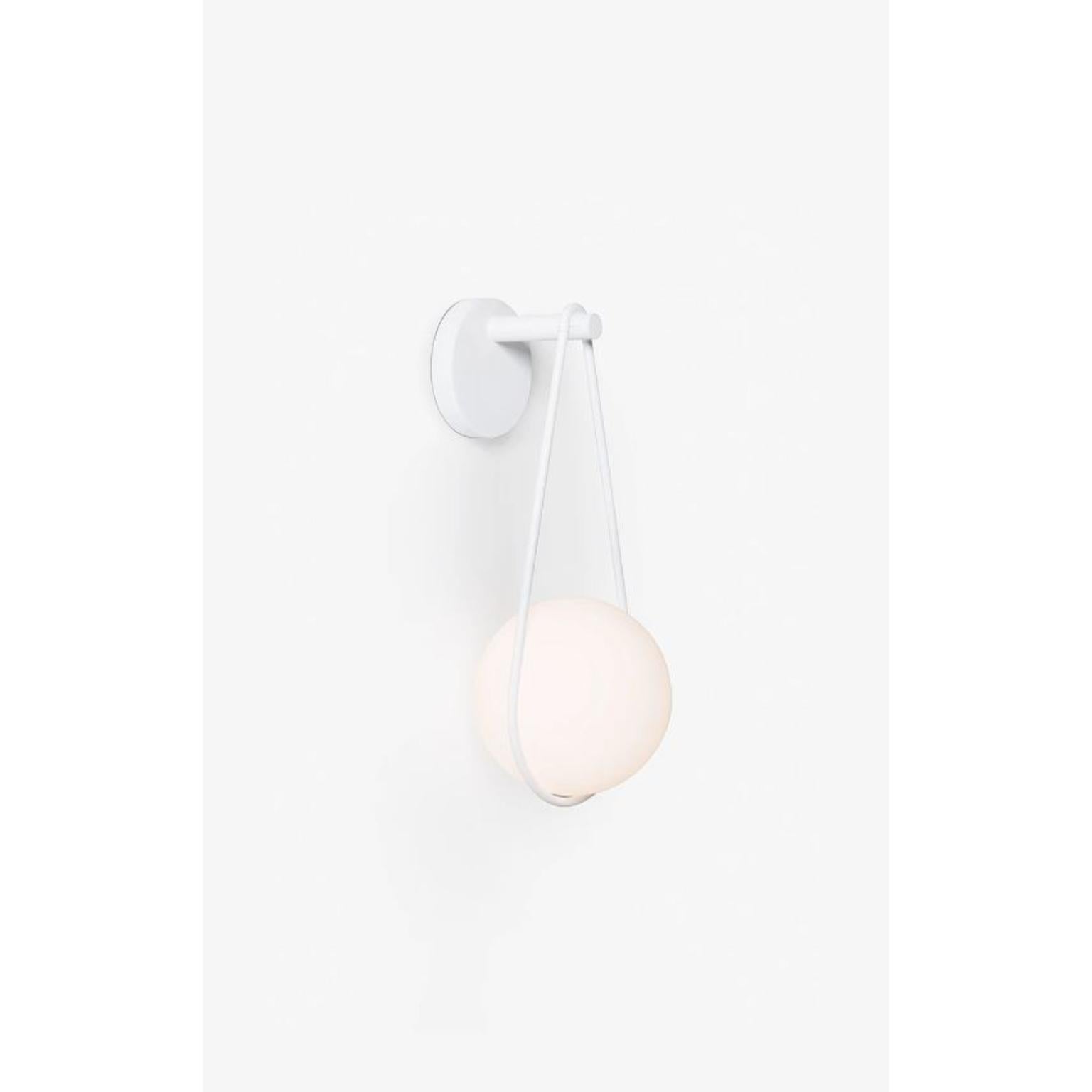 Post-Modern White Corda Wall Lamp by Wentz For Sale